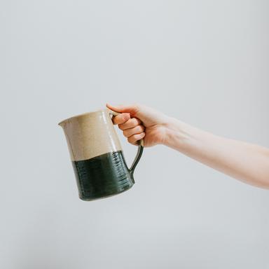 Dip Glaze jug in green by Aerende, £49. All of Aerende’s products are made in the UK by people facing social challenges.