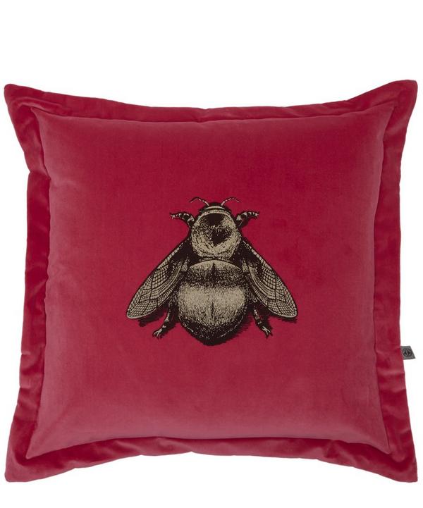 TIMOROUS BEASTIES Napoleon Bee Cotton Velvet Cushion, £125 from Liberty