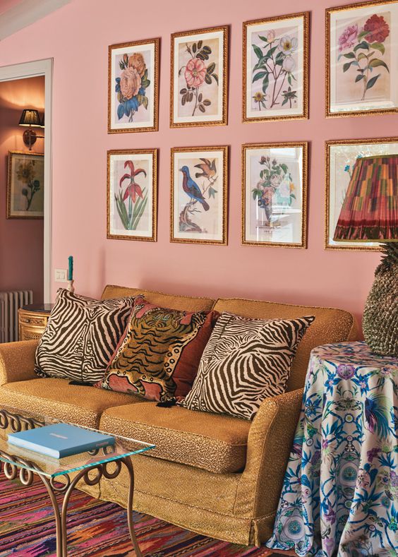 Is that leopard print, tiger print AND zebra print on one sofa?? Suite 67 at the Belmond la Residencia