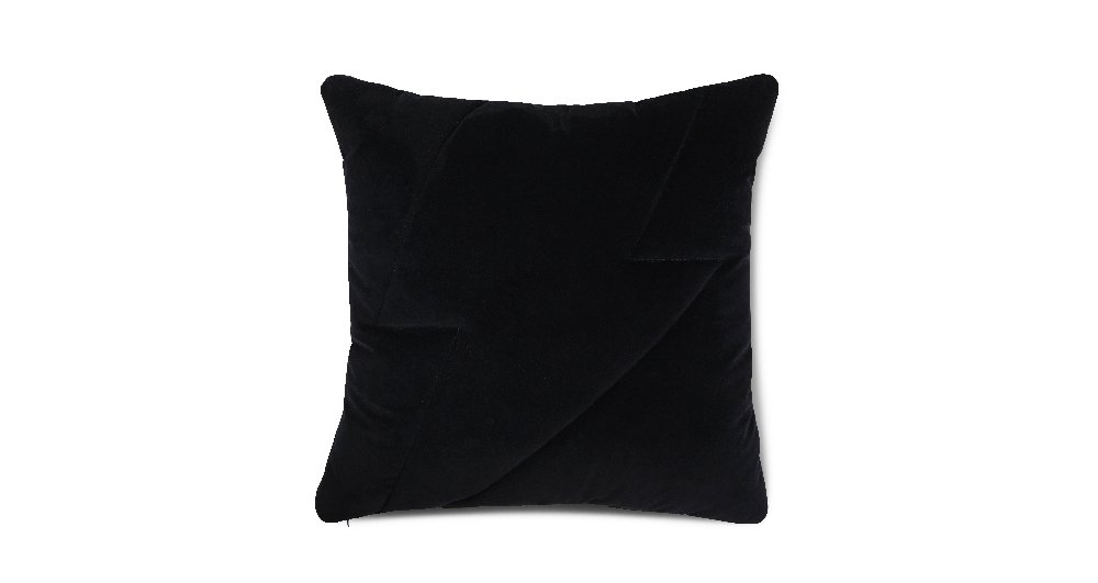Connect lightning bolt velvet cushion